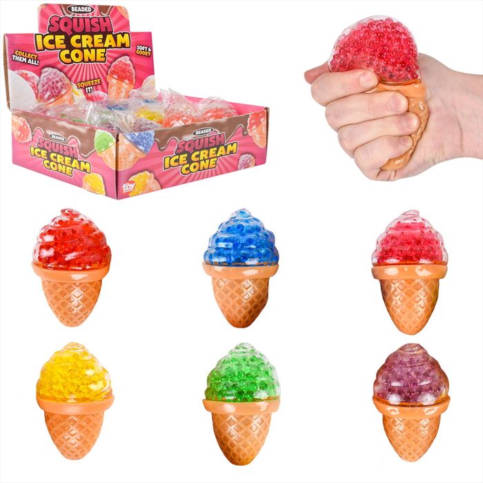 TR82134 Beaded Squishy Ice Cream Cone